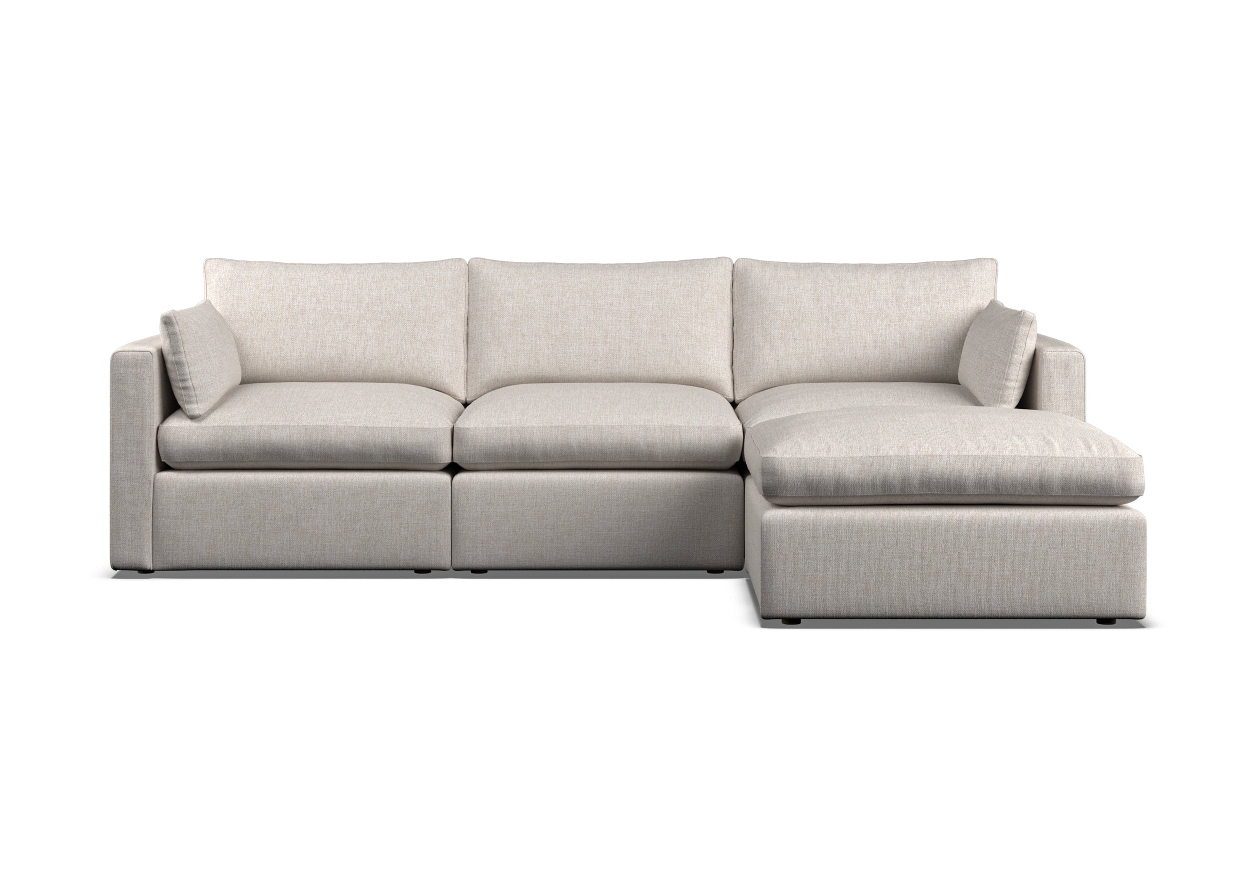 Soulmate Right Arm 4 Piece Modular Chaise Sofa